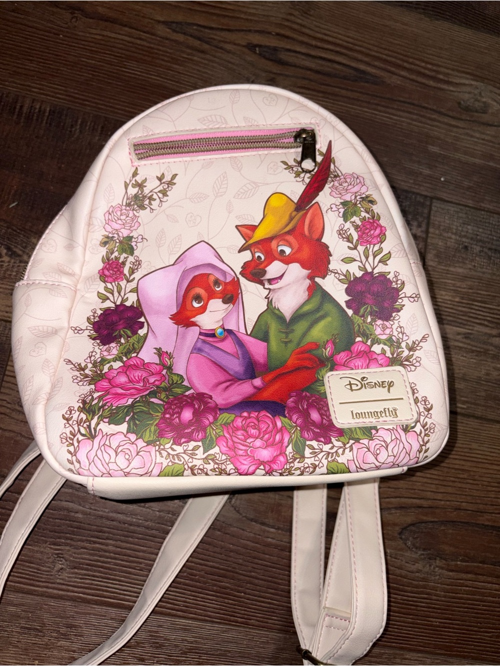 Disney Loungefly Robin Hood Mini Backpack & Zip Wallet Matching Set EU